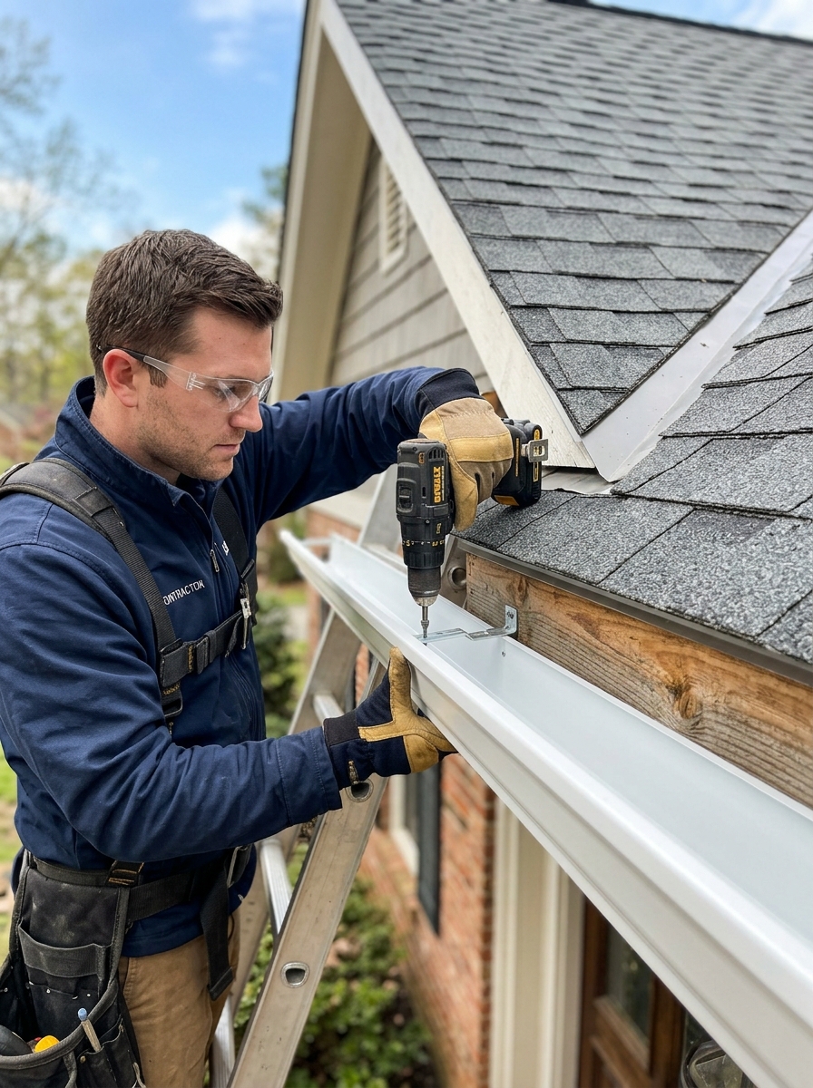 Gutters — Seamless gutters that move water, not your foundation.